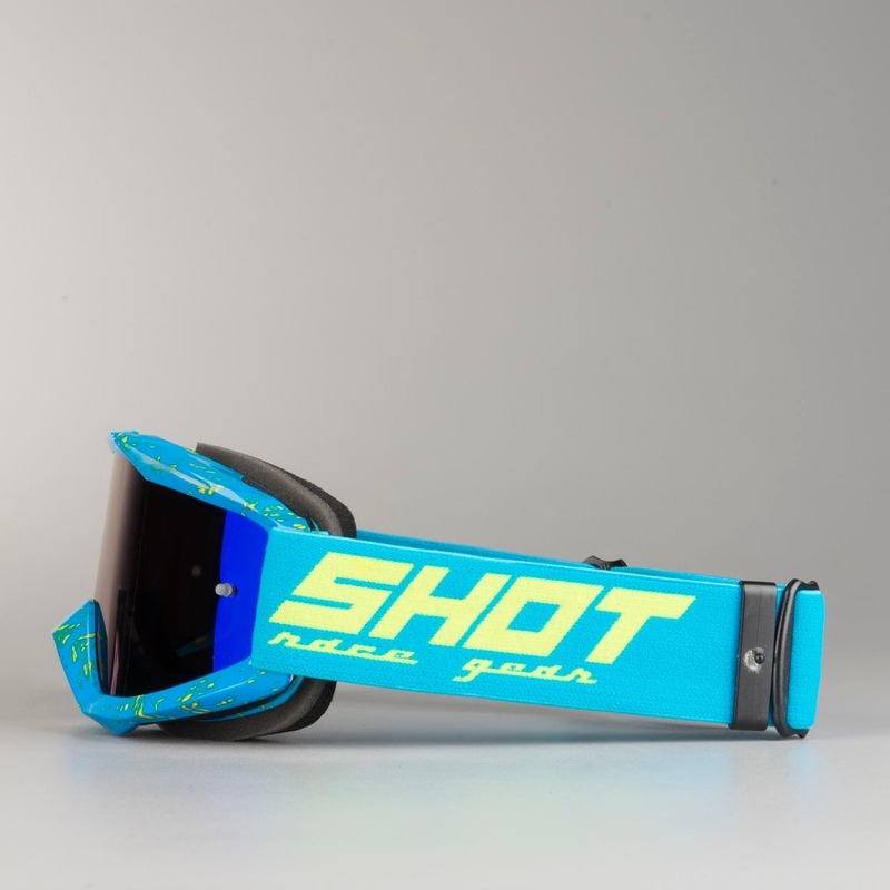 Motokrosové brýle Shot Iris Scratch modro-fluo žluté výprodej