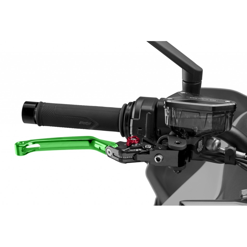 Páčka brzdy bez adaptéru PUIG 4.0 skládací zelená/červená