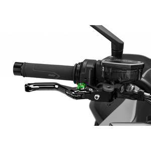 Páčka brzdy bez adaptéru PUIG 4.0 4130NV krátké černá/zelená pro KAWASAKI Z 900 2017-2026