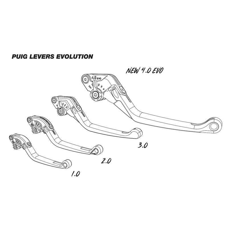 Páčka brzdy bez adaptéru PUIG 4.0 krátké černá/zelená pro KAWASAKI Z 900 2017-2026