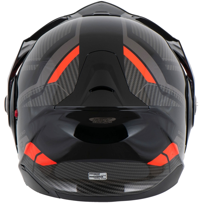 Výklopná helma na motorku Scorpion ADX-2 LEWIS černo-červená