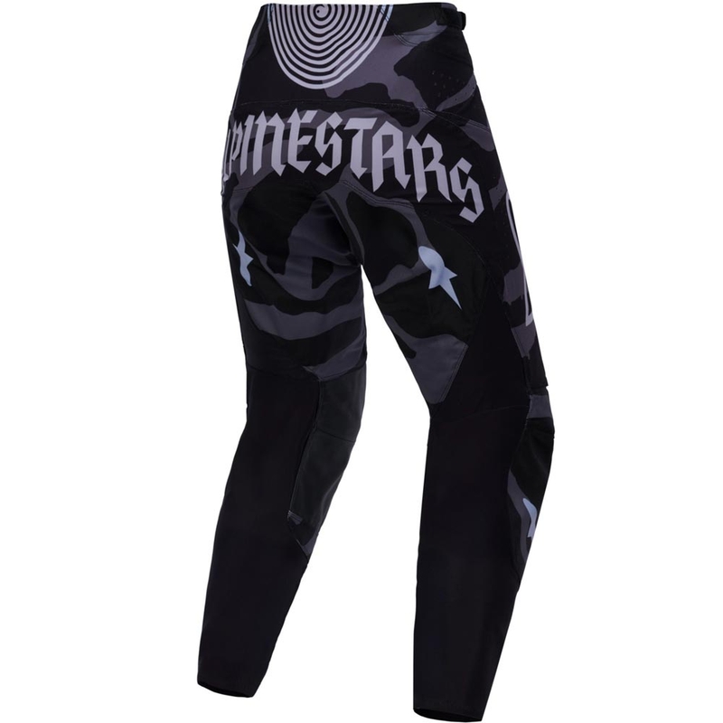 Motokrosové kalhoty Alpinestars Techstar limitovaná edice Beast Coast šedo-černo-oranžové