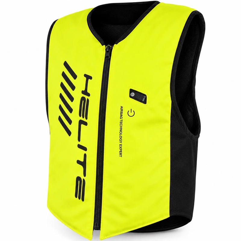 Airbagová vesta Helite Double Turtle Hivis zeleno-žlutá