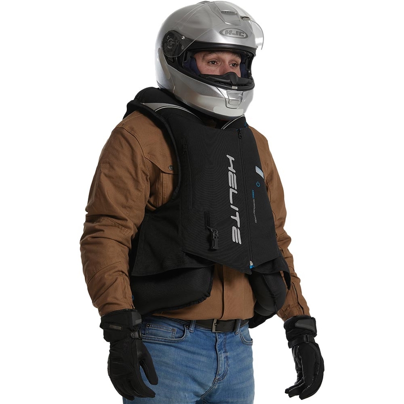 Airbagová vesta Helite Double Turtle Hivis zeleno-žlutá