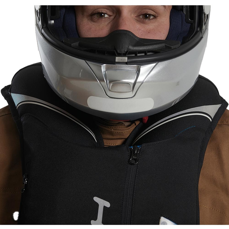 Airbagová vesta Helite Double Turtle Hivis zeleno-žlutá