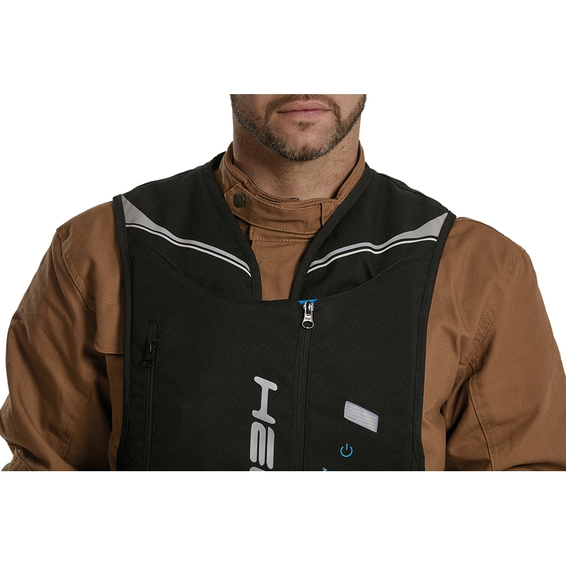 Airbagová vesta Helite Double Turtle Hivis zeleno-žlutá