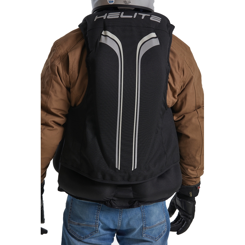 Airbagová vesta Helite Double Turtle Hivis zeleno-žlutá