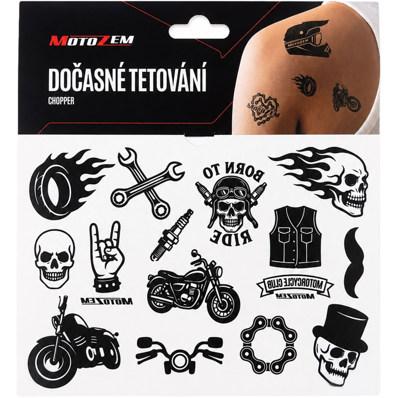 Dočasné tetování MotoZem Chopper