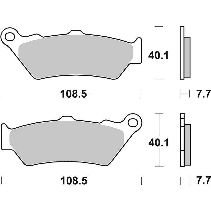 Brzdové destičky BREMBO CC ROAD