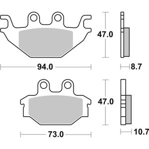 Brzdové destičky BREMBO 07GR5209 CC ROAD