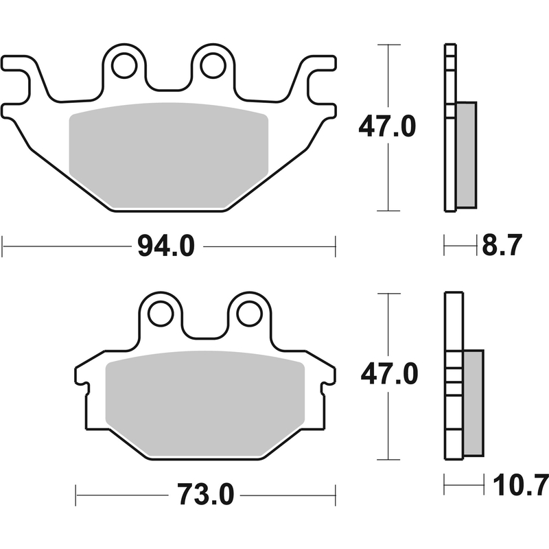 Brzdové destičky BREMBO CC ROAD