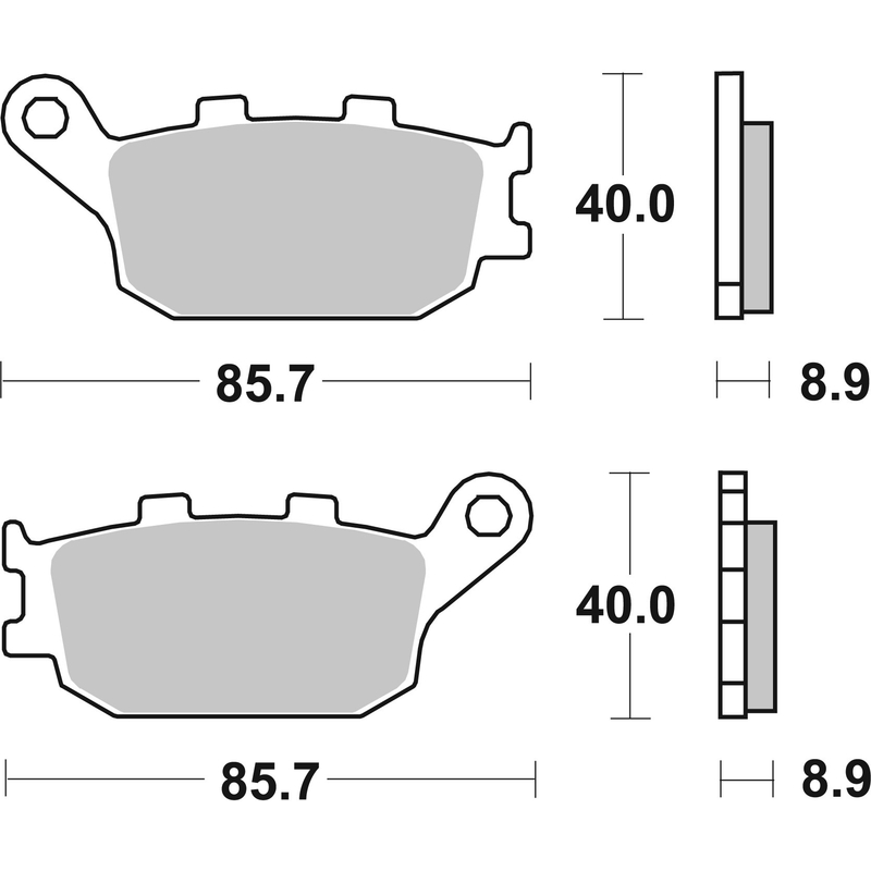 Brzdové destičky BREMBO CC ROAD