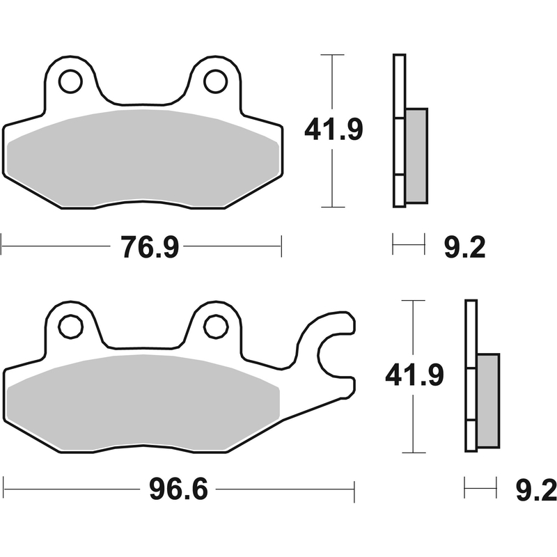 Brzdové destičky BREMBO CC ROAD