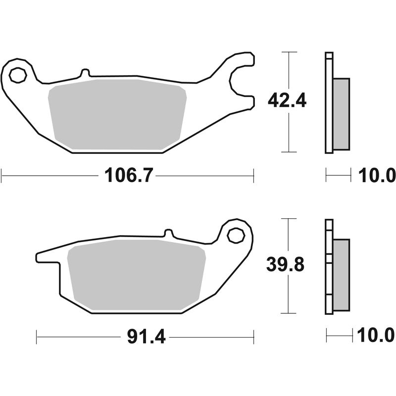 Brzdové destičky BREMBO CC ROAD