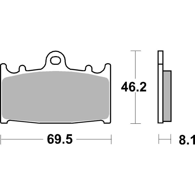 Brzdové destičky BREMBO CC ROAD