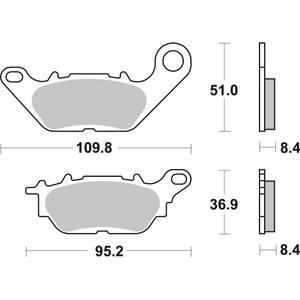 Brzdové destičky BREMBO 07YA28CC CC ROAD