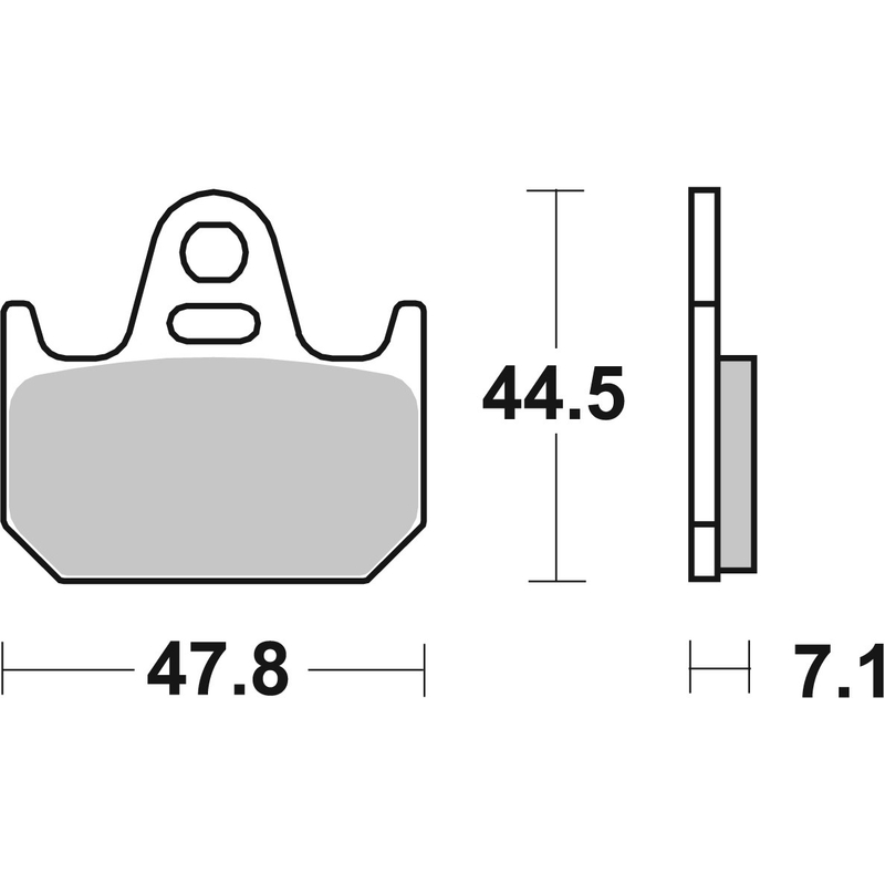 Brzdové destičky BREMBO CC ROAD