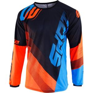 Motokrosový dres Shot DEVO Ultimate modro-fluo oranžový