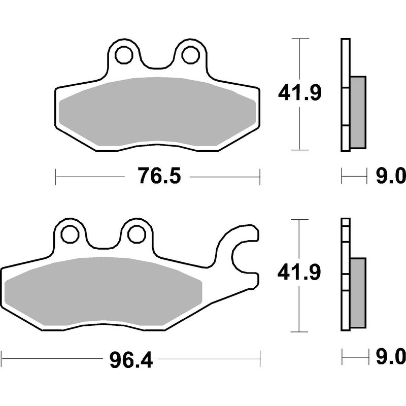 Brzdové destičky BREMBO Brzdové destičky pro skútry CC