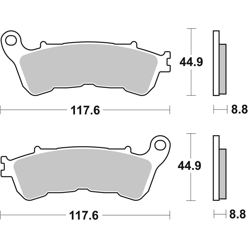 Brzdové destičky BREMBO Brzdové destičky pro skútry CC