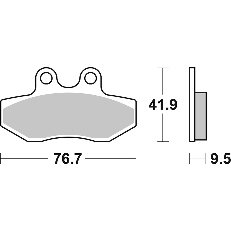 Brzdové destičky BREMBO Brzdové destičky pro skútry CC