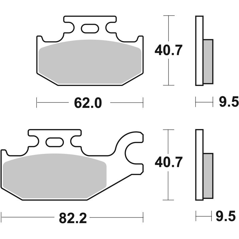Brzdové destičky BREMBO Brzdové destičky pro skútry CC