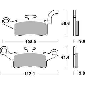 Brzdové destičky BREMBO 07093 Brzdové destičky pro skútry CC