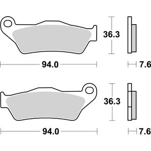 Brzdové destičky BREMBO 07BB04SA