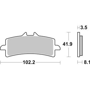 Brzdové destičky BREMBO 07BB37SA