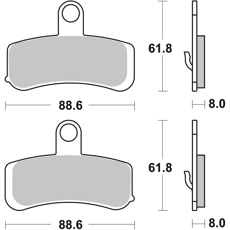 Brzdové destičky BREMBO