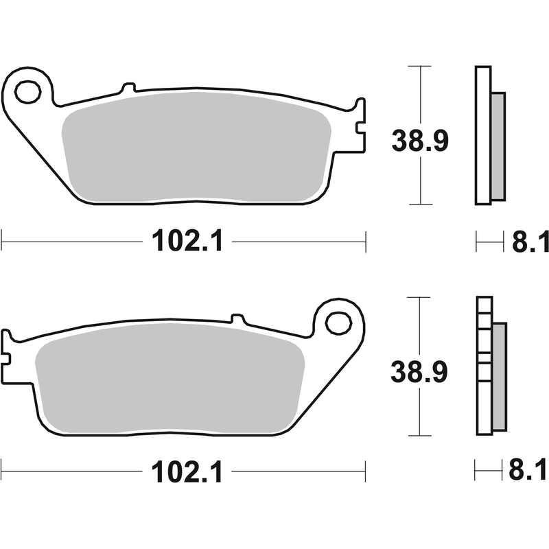 Brzdové destičky BREMBO