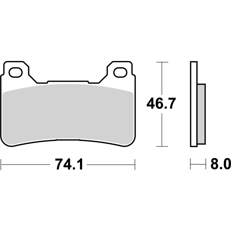 Brzdové destičky BREMBO