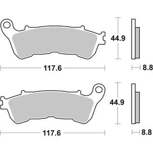 Brzdové destičky BREMBO 07HO57SA