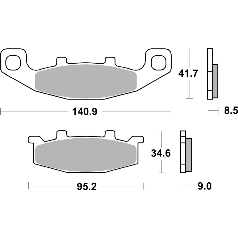 Brzdové destičky BREMBO