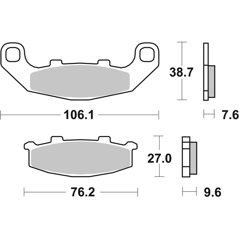 Brzdové destičky BREMBO