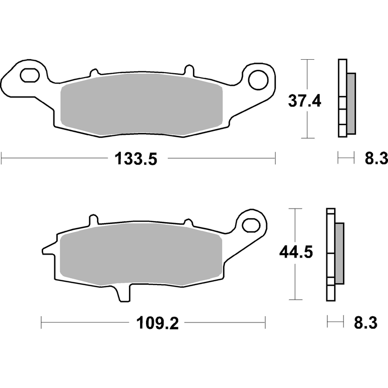 Brzdové destičky BREMBO