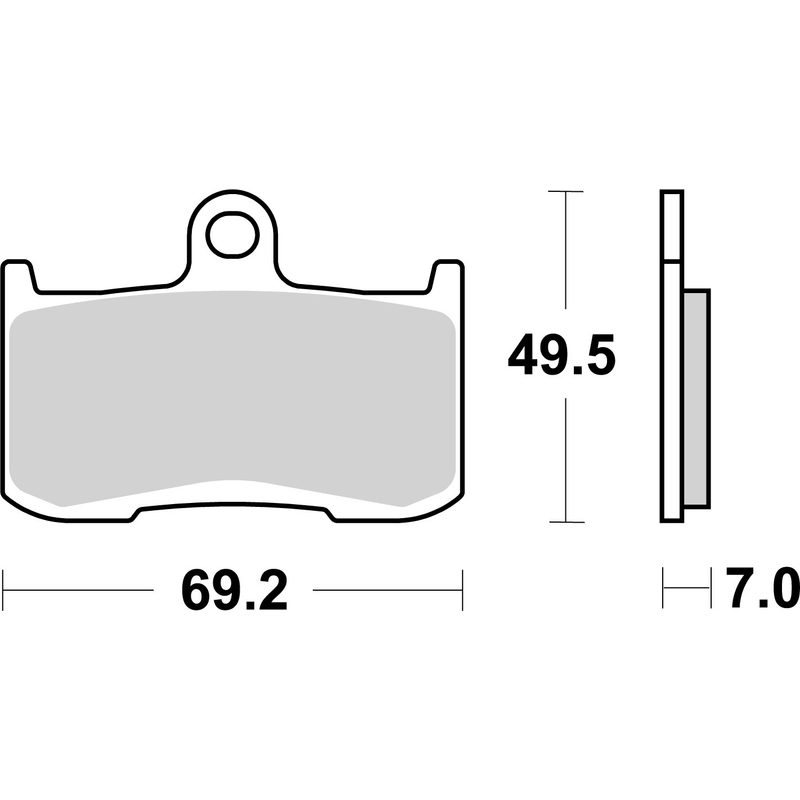 Brzdové destičky BREMBO
