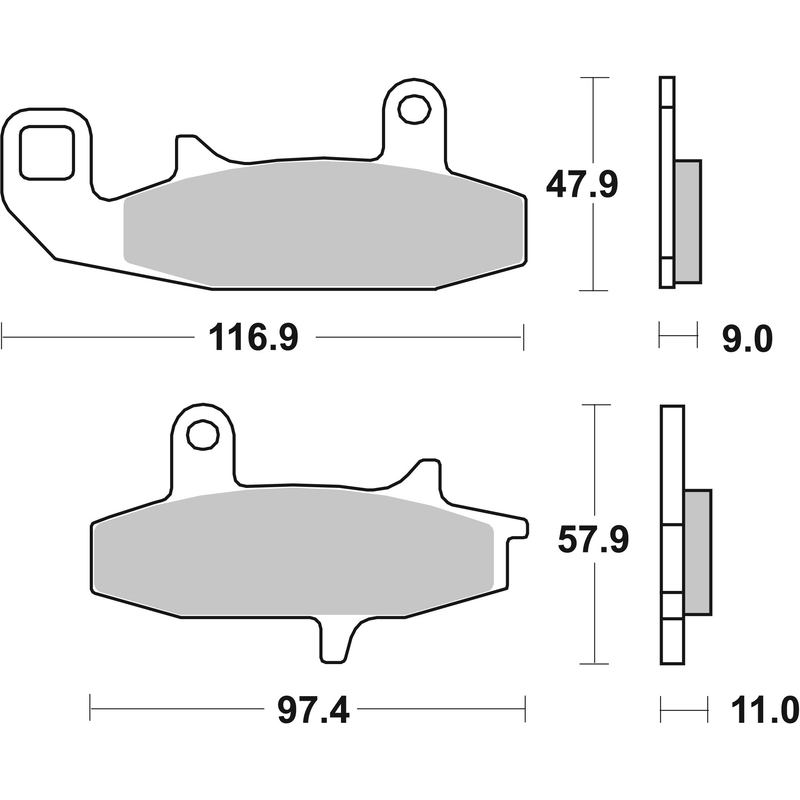 Brzdové destičky BREMBO
