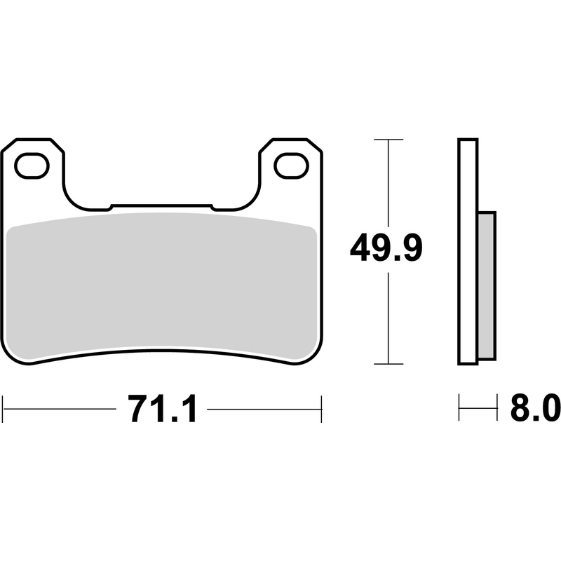 Brzdové destičky BREMBO