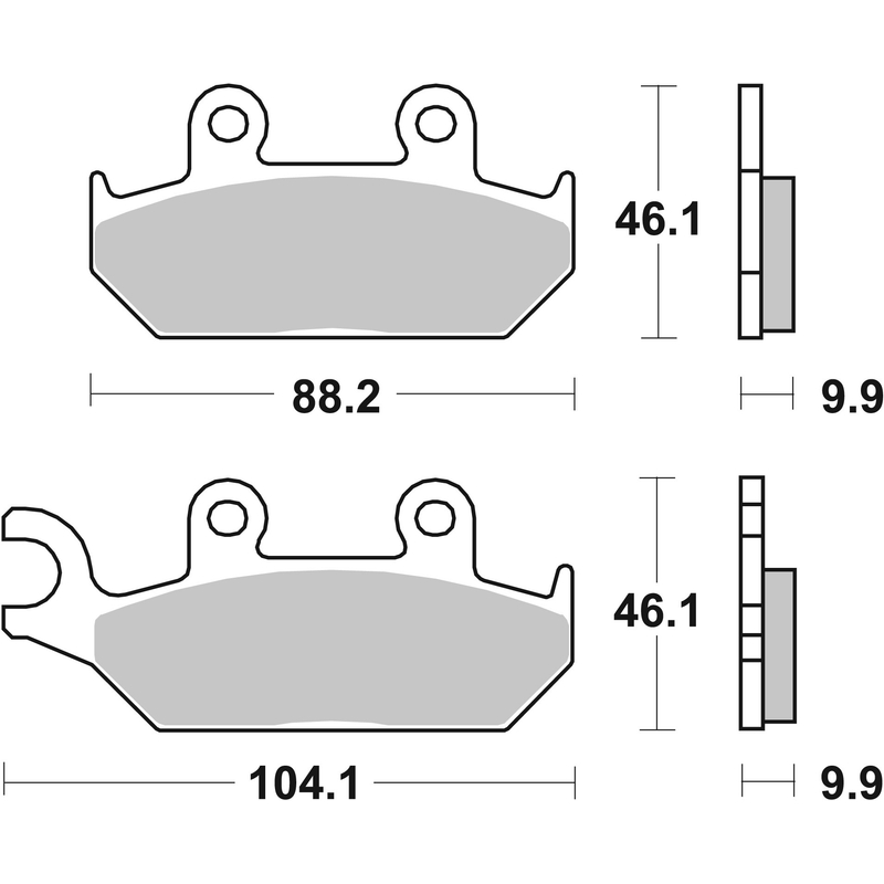 Brzdové destičky BREMBO