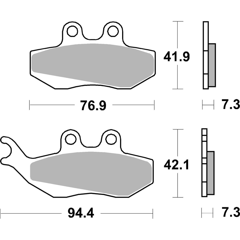 Brzdové destičky BREMBO