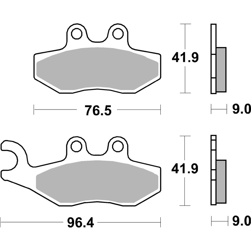 Brzdové destičky BREMBO