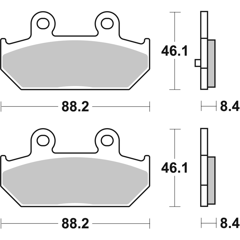 Brzdové destičky BREMBO