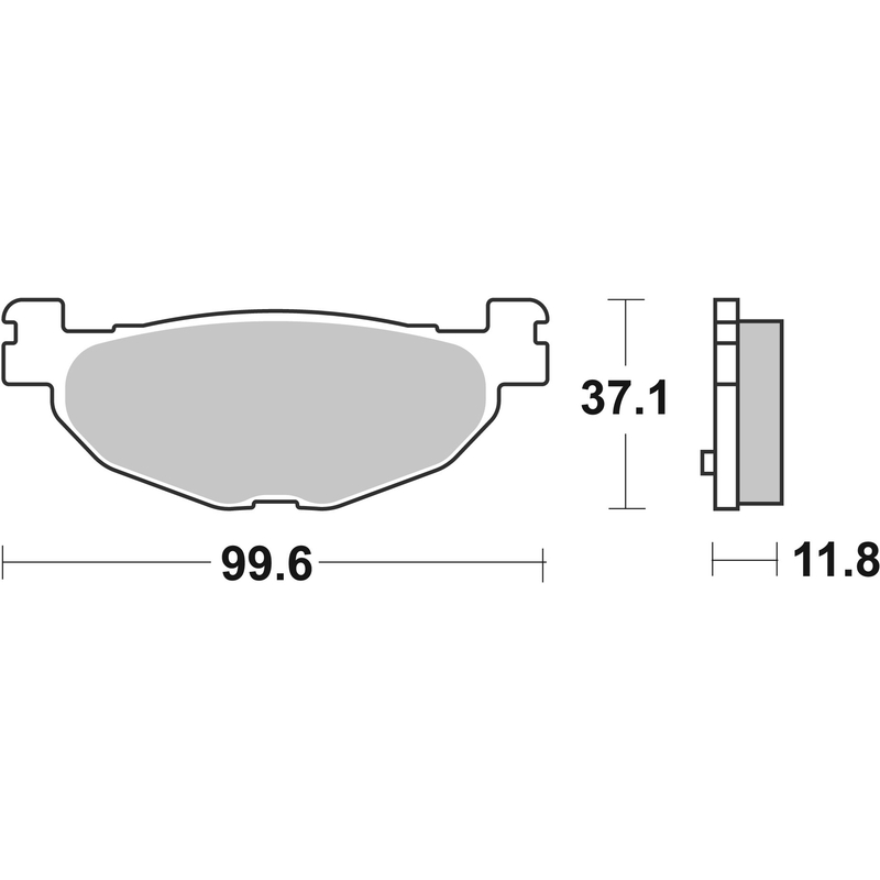 Brzdové destičky BREMBO pro YAMAHA XP 500 T-MAX 2004-2011, YAMAHA YP 400 Majesty 2004-2013