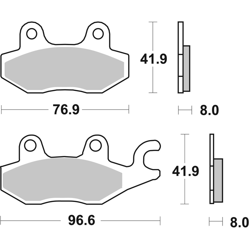 Brzdové destičky BREMBO