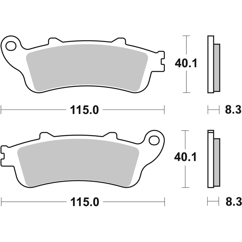 Brzdové destičky BREMBO