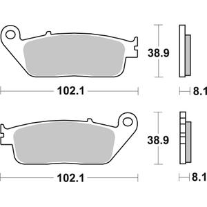 Brzdové destičky BREMBO 07074XS