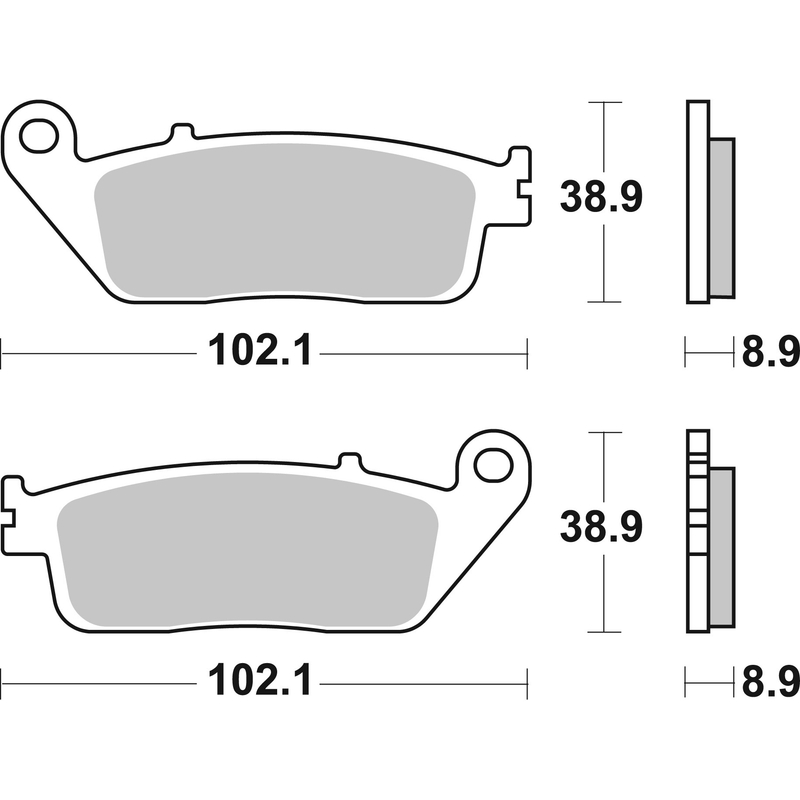 Brzdové destičky BREMBO