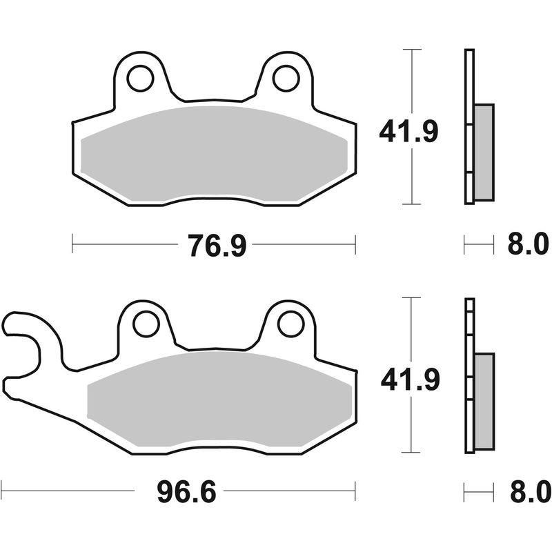Brzdové destičky BREMBO