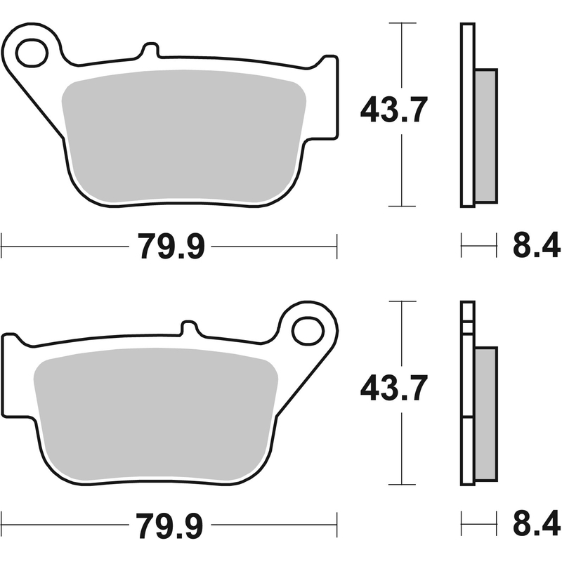 Brzdové destičky BREMBO Brzdové destičky pro skútry CC pro YAMAHA YP 250 X-MAX 2014-2016
